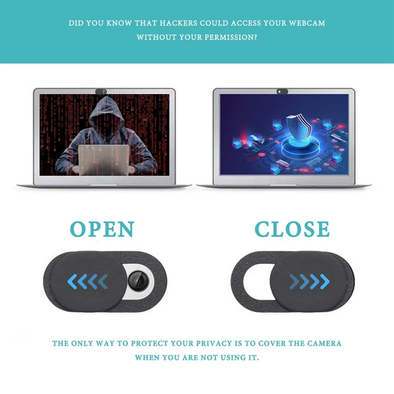Cubierta deslizante para cámara web, Protección de Privacidad, ultrafina, para ordenador portátil y Smartphone, paquete de 6 unidades