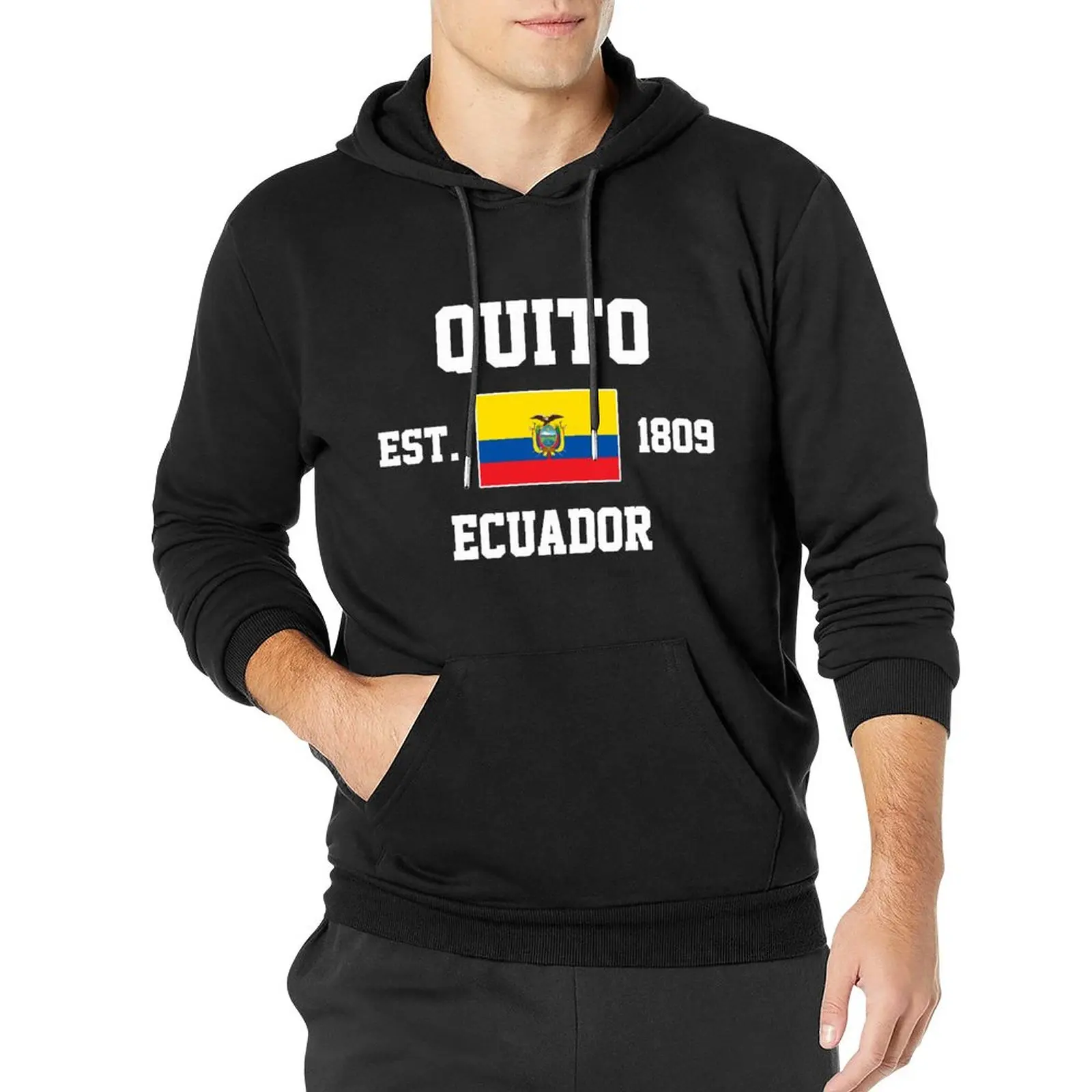 Men Women Hoodies Ecuador EST.1809 Quito Capital Hoodie Pullover Hooded Hip Hop Sweatshirt Cotton Unisex