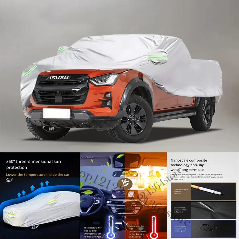 

For Isuzu-D-Max-fitAuto Anti snow Anti dust Anti-uv Anti peeling paint And Anti Rainwater 210t car cover Car cover protection