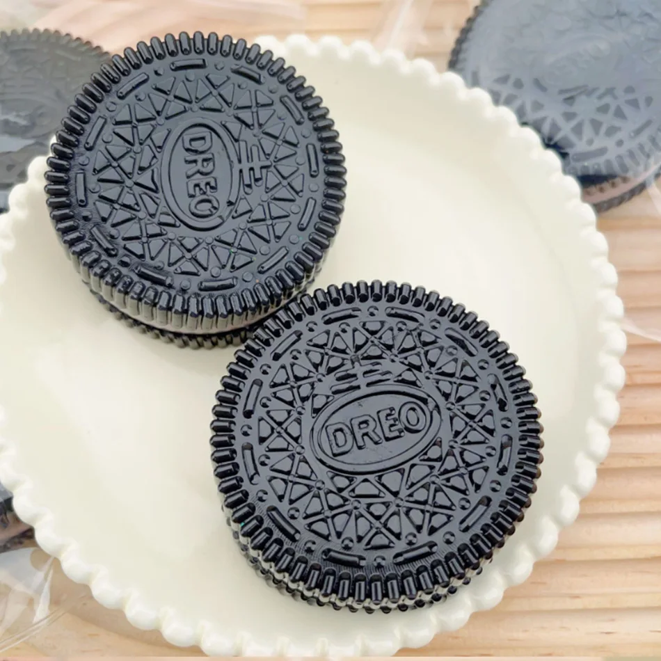 Handmade Silicone For Big Oreo Relief Squishy Toy Mochi Taba Squishy New Fidget Toy Biscuit Pinching Toy