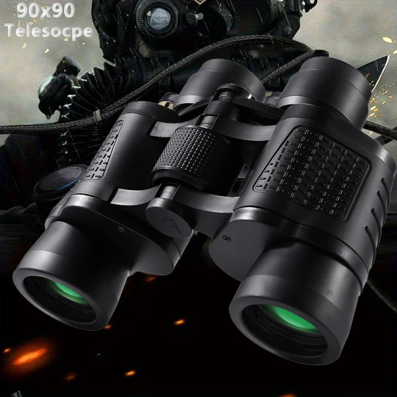 

Бинокль 90X90 Long Range Bak4 Prism HD Мощный телескоп с оптическими стеклянными линзами Пеший туризм Путешествия Портативный для охоты Спортивный прицел