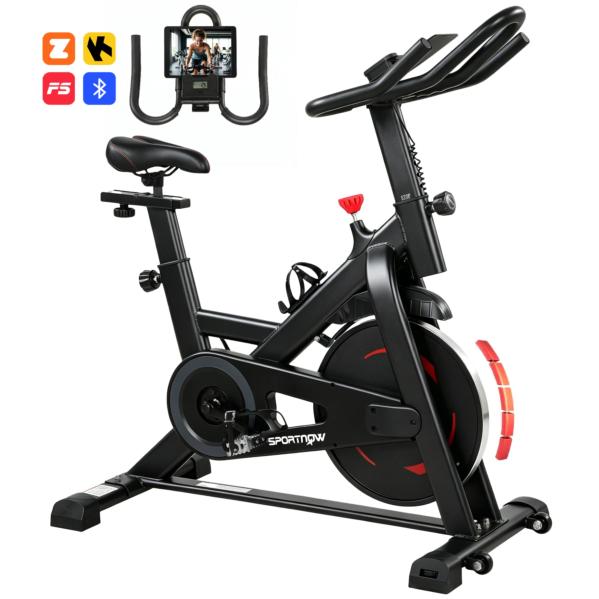 Sportnow Bicicleta Estática Con Resistencia Magnética Ajustable App Bluetooth — -57%, 178.88€ Coupon, from 132.48€ – 57% descuento – €132.48