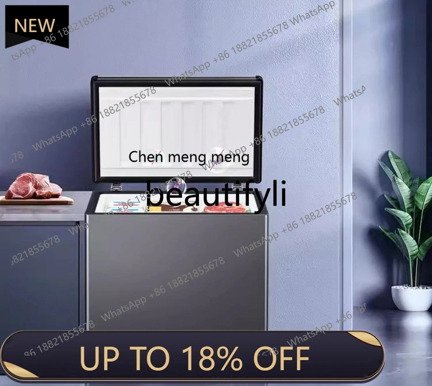 

Z189 166/300L household and commercial ultra-low temperature horizontal refrigerated small freezer