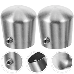 Handrail End Caps Staircase Steps Hand Rail Cover Fittings Round Post Stainless Steel Sealing Covers