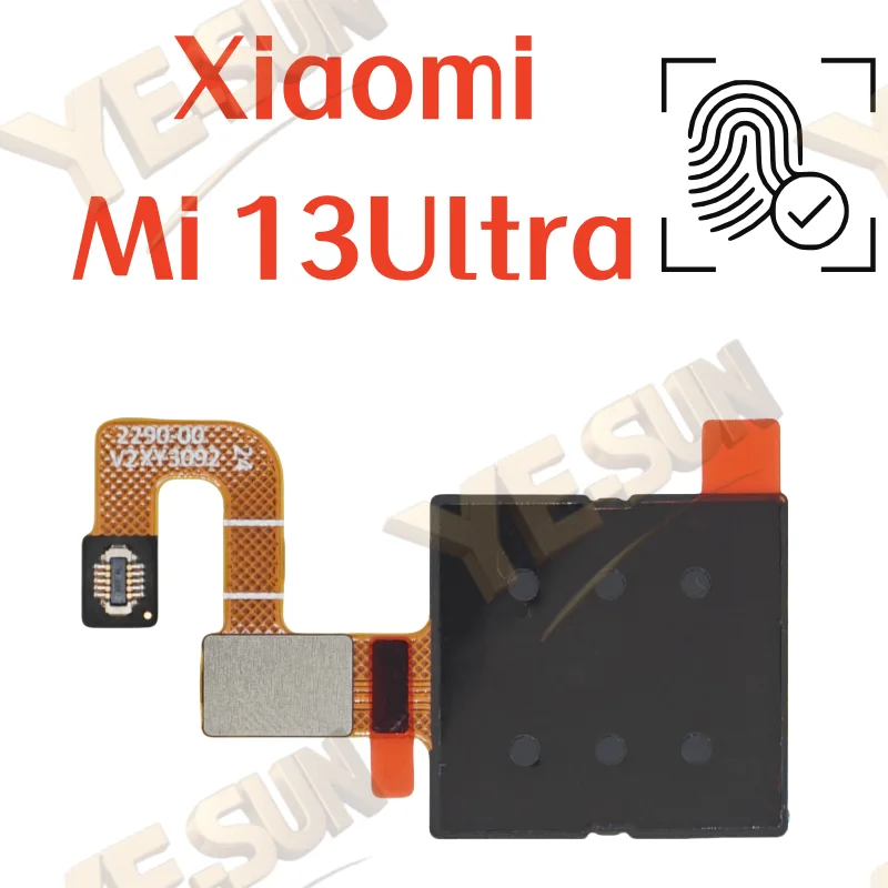 

For Xiaomi Mi 13Ultra Fingerprint Sensor Home Return Key Menu Button With Side Power On Off Flex