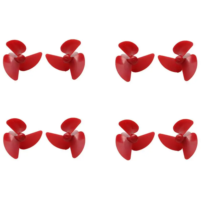4Pairs RC Boat High Strength 3-blade Paddle Dia 26mm Shaft Hole 2.2mm Fully Immersed PC Propeller For DIY Modified RC Bait Boat