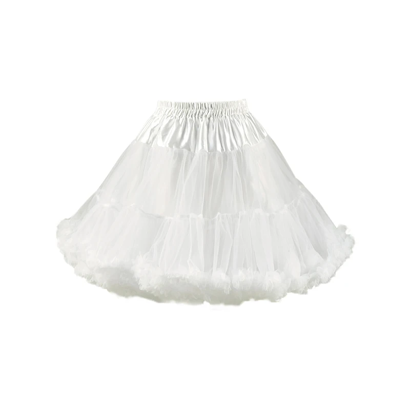 

Woman Tutu Skirt Petticoat Crinoline Underskirt Fluffy Pettidress Ladies Puffy Tutu White Luxury Skirt Wedding Dress Bottom Loli
