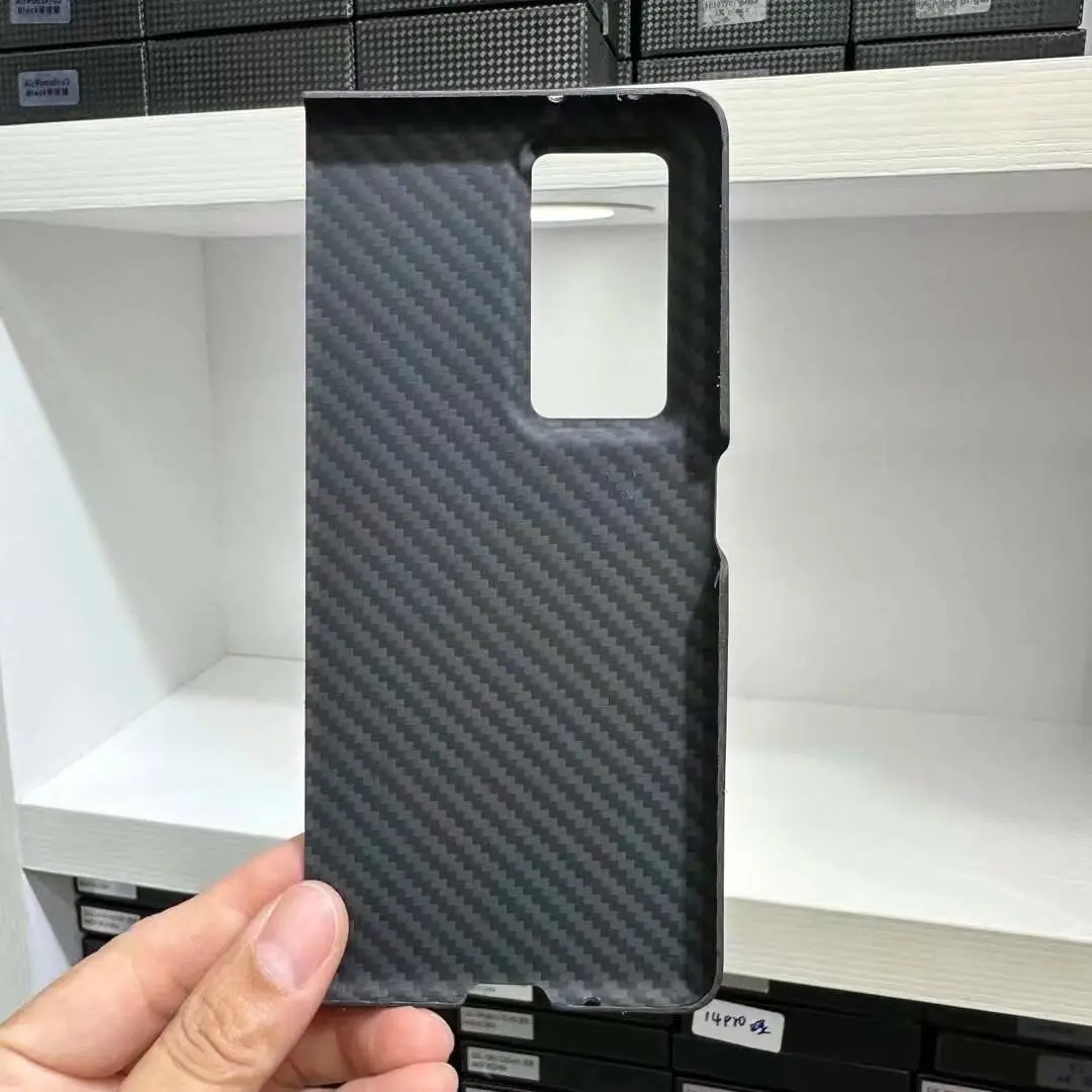 Funda 100% de fibra de carbono auténtica para Honor Magic V2 MagicV2, funda protectora ultrafina de fibra de aramida mate a prueba de balas para teléfono