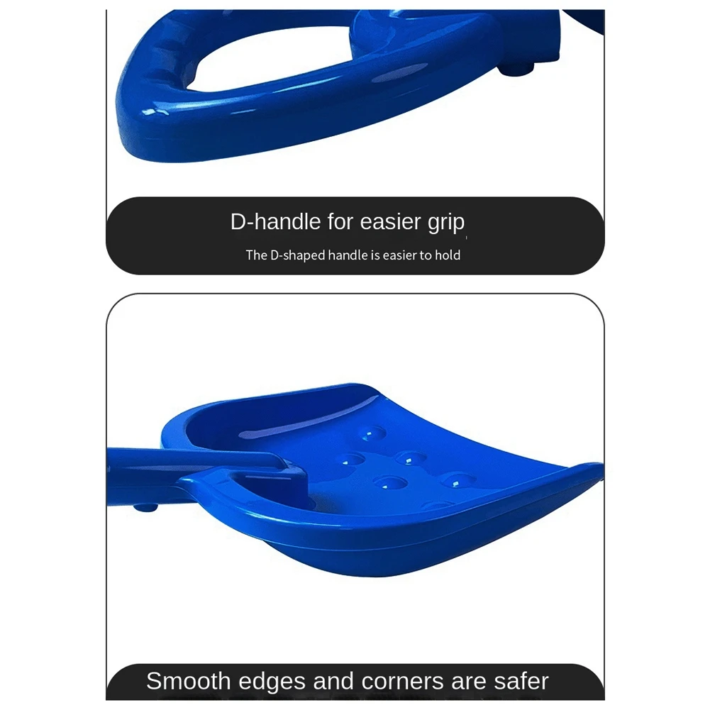 DHDL في الهواء الطلق الشاطئ الأطفال مجرفة البلاستيك سميكة مجرفة الثلج المحمولة الربط مجرفة الثلج أشعل النار