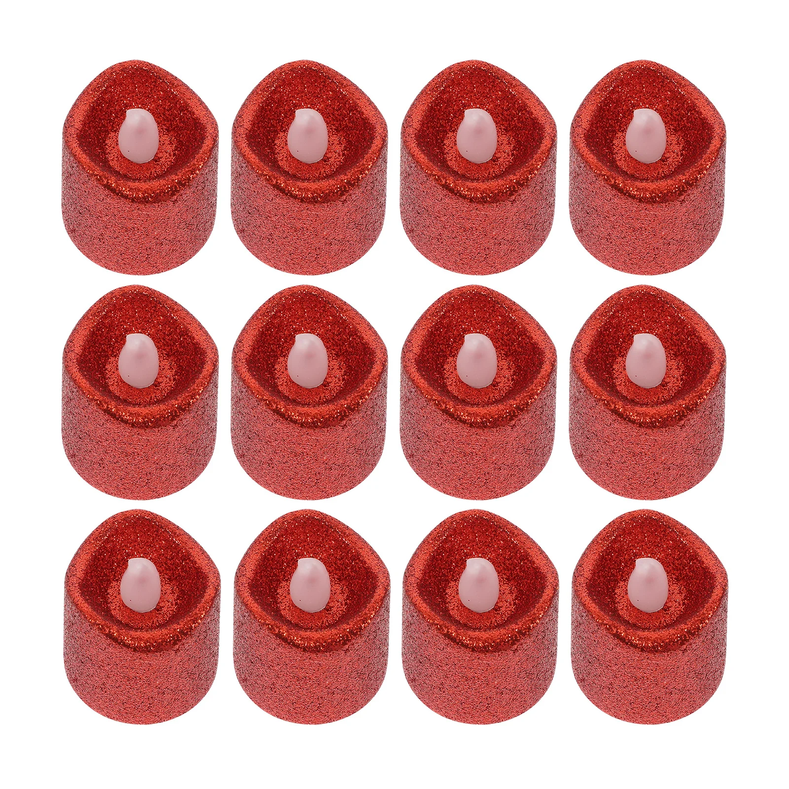 

24pcs Wave Led Lamp Premium Electric Light For Indoor Outdoor Decor Flameless Desktop Ornament Simulation