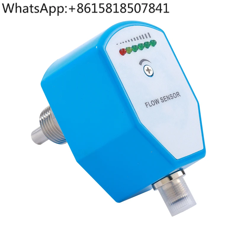 

Plug-in electronic heat conduction type water flow oil gas water pump flow switch sensor adjustable controller