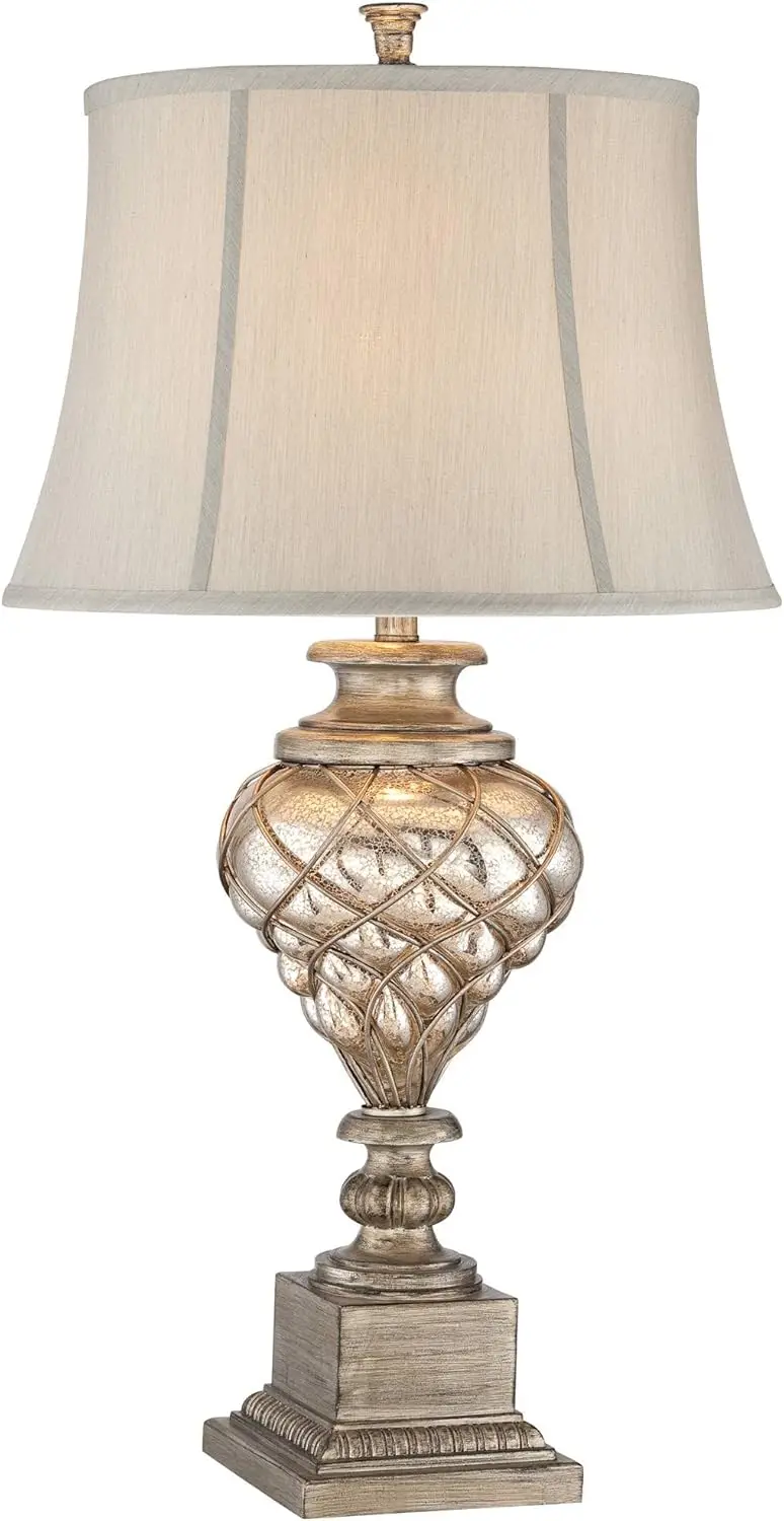 Barnes And Ivy Luke Traditional Table Lamp With Led Nightlight Dimmer 33 3/4