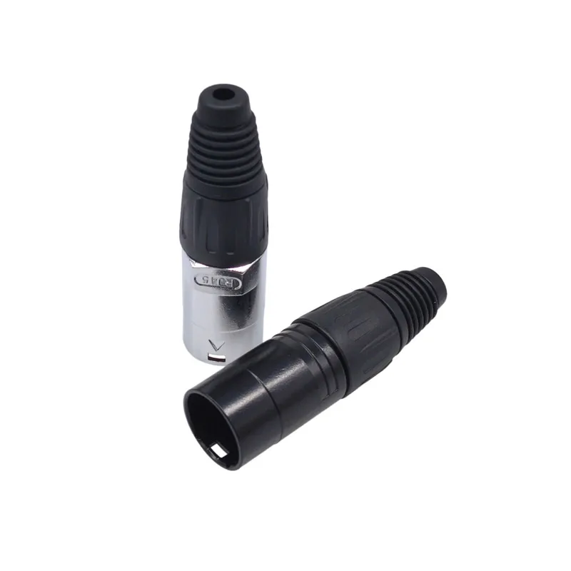 10Pcs D Type Connector RJ45 Panel Mount 8P8C Waterproof NE8FDP NE8FDE Network Connectors