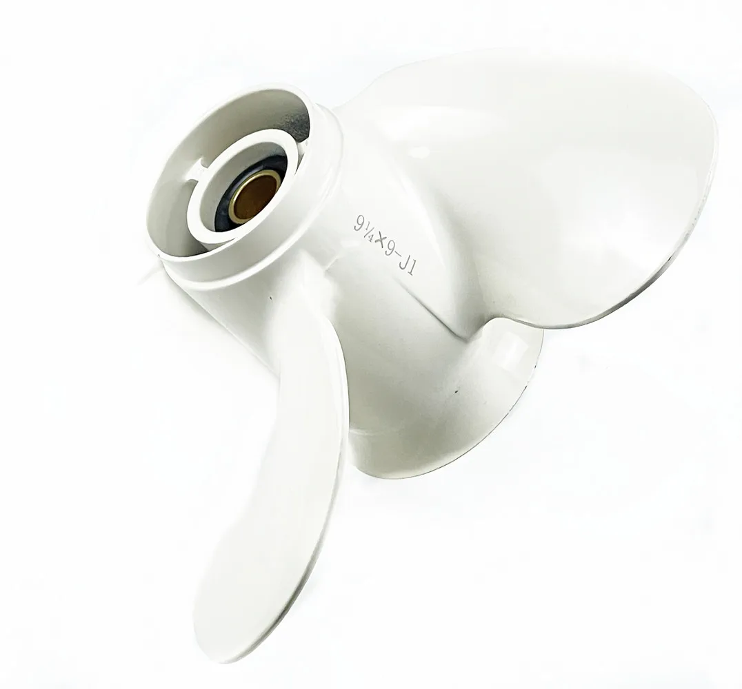 Outboard Motor Aluminium Propeller 9-1/4*9-J1 for YAMAHA HIDEA Boat Engine 3 Blade 8 Spline Tooth 9.9HP15HP OEM:63V-45945-10-EL