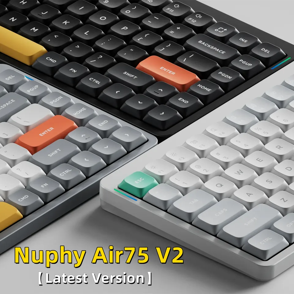 Nuphy Air75 V2 Bluetooth 2.4g Wireless 75% Mechanical Keyboard Low