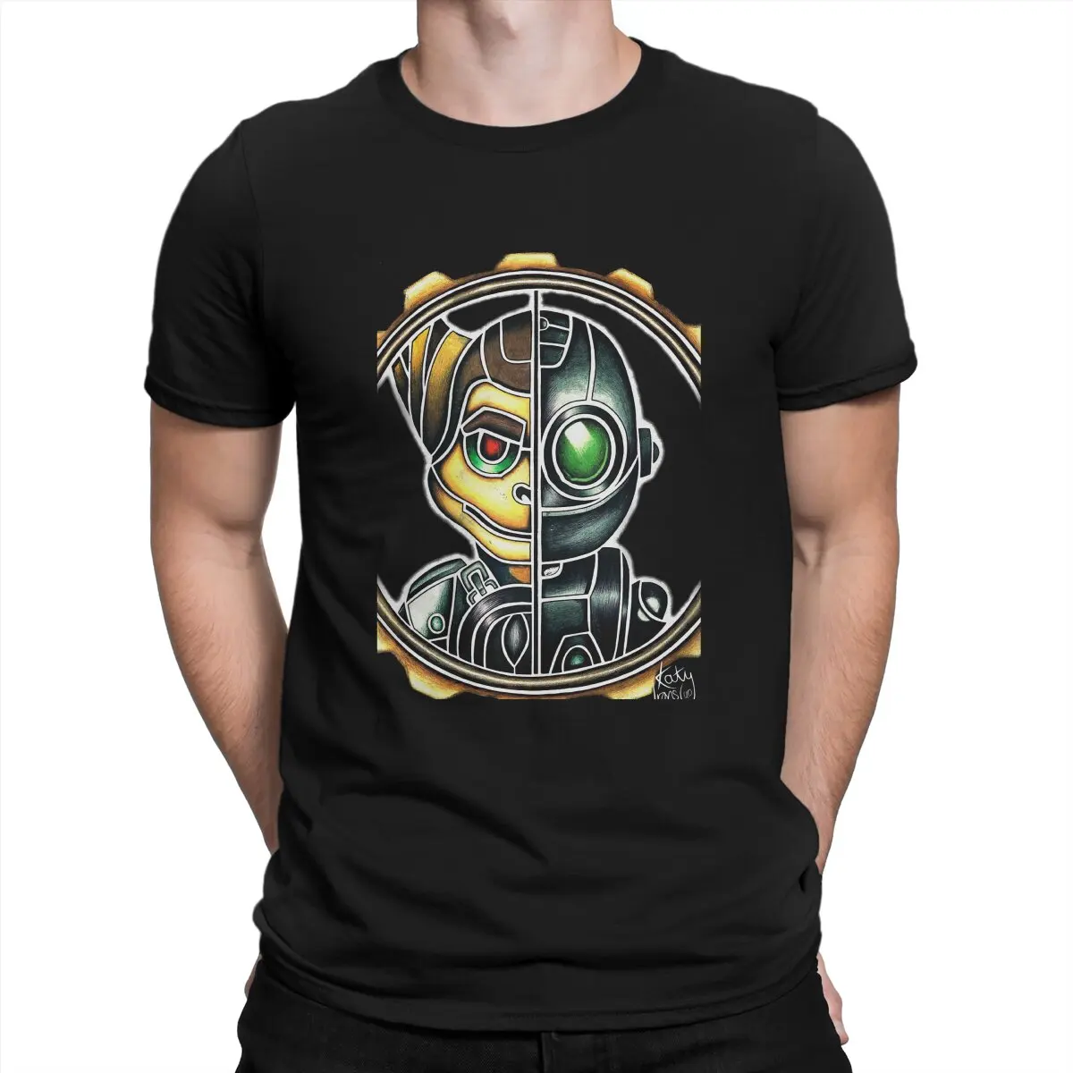 Metallic Unique TShirt Ratchet & Clank Leisure T Shirt Newest T-shirt For Men Women