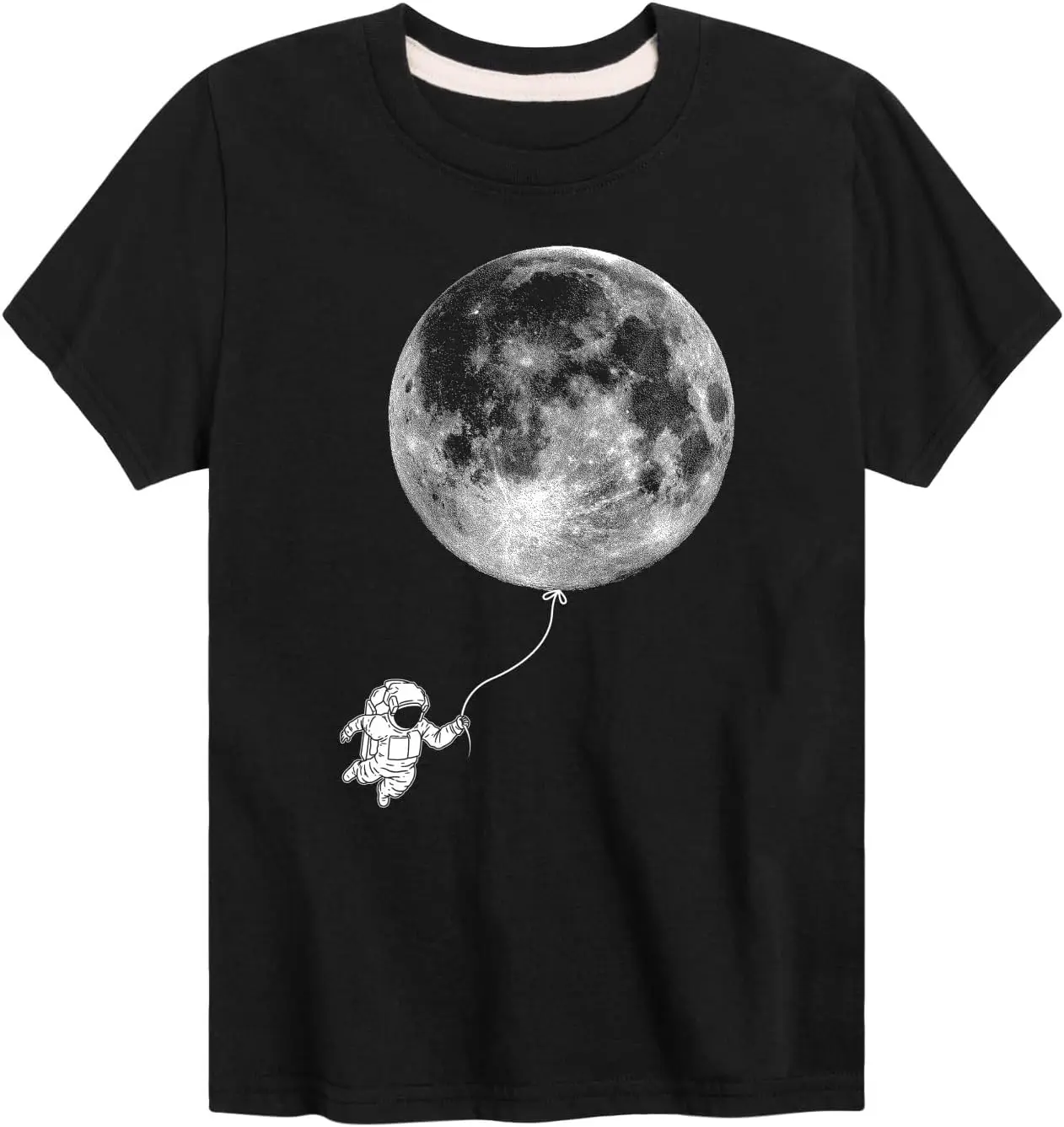 Instant Message - Astronaut Moon Balloon-Toddler and Youth Short Sleeve Graphic T-Shirt