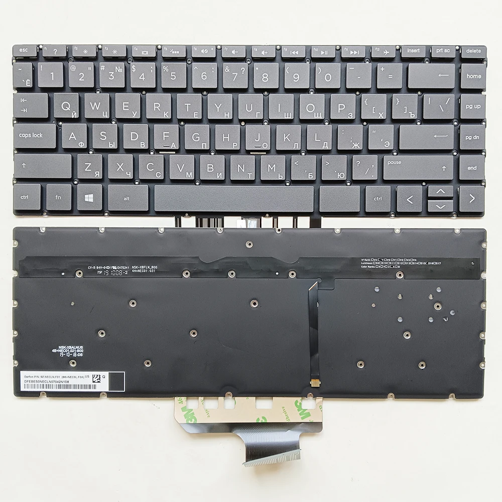 Keyboard For HP Spectre x360 13-AD TPN-W133 13-AP 13-AN 13-AQ  with backlit  Russian