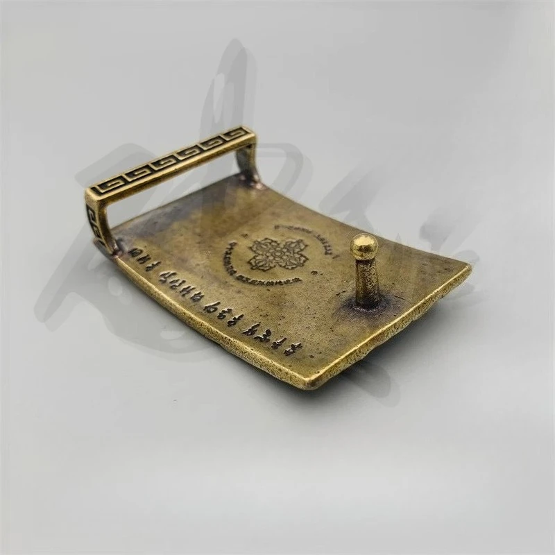 3.6/3.9cm Belt Buckle Pure Copper Smooth Buckle Belt Buckle Accessories Belt Head Retro Hebilla Cinturon Hombre Boucle Ceinture