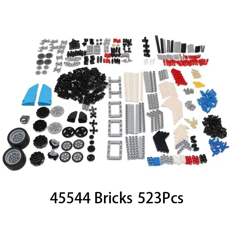 Części edukacyjne Technic EV3 45544 i 45560 Zestaw rozszerzający Core Klocki konstrukcyjne DIY Zestaw do samodzielnego montażu Klocki STEAM Zabawka dla dzieci Prezent