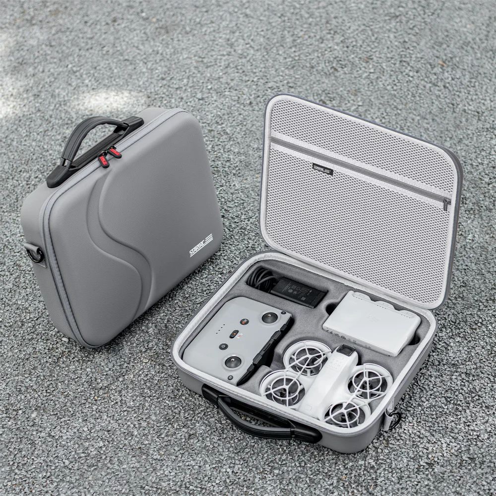 Shoulder Bag For DJI NEO RC-N3 Single Combo Carrying Storage Box Portable Cover All-In-One Strap Pu Leather Waterproof Protector