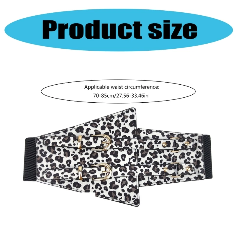 Versatiles Leopards Print Waist Belt Casual Business Waist Belt Durability Belt for Parties Travel and Casual Outfits