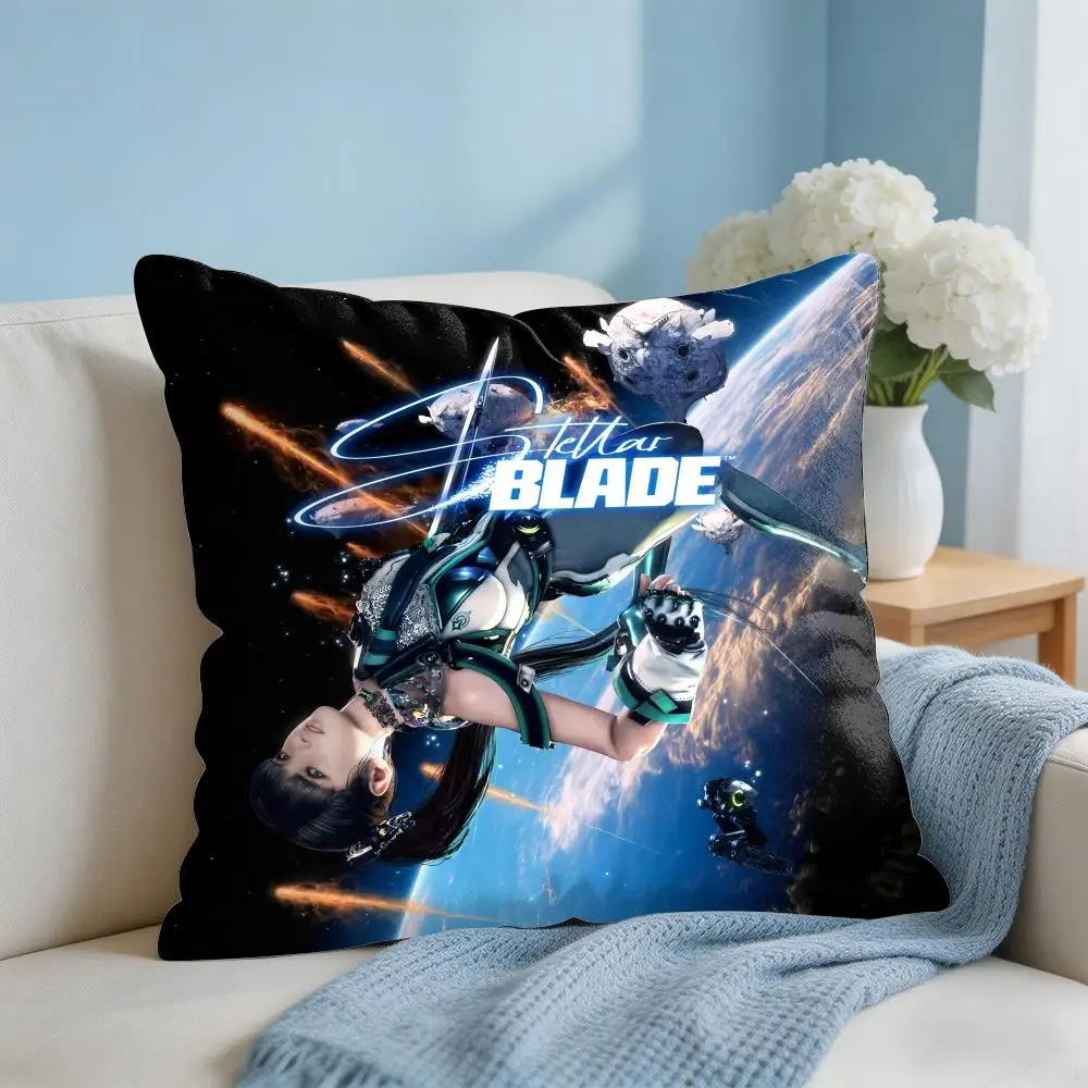 Stellar B-Blade Game Cushion Cover Square Pillow Bedroom Sofa Leisure Comfort Living Room Home Decoration 40X40