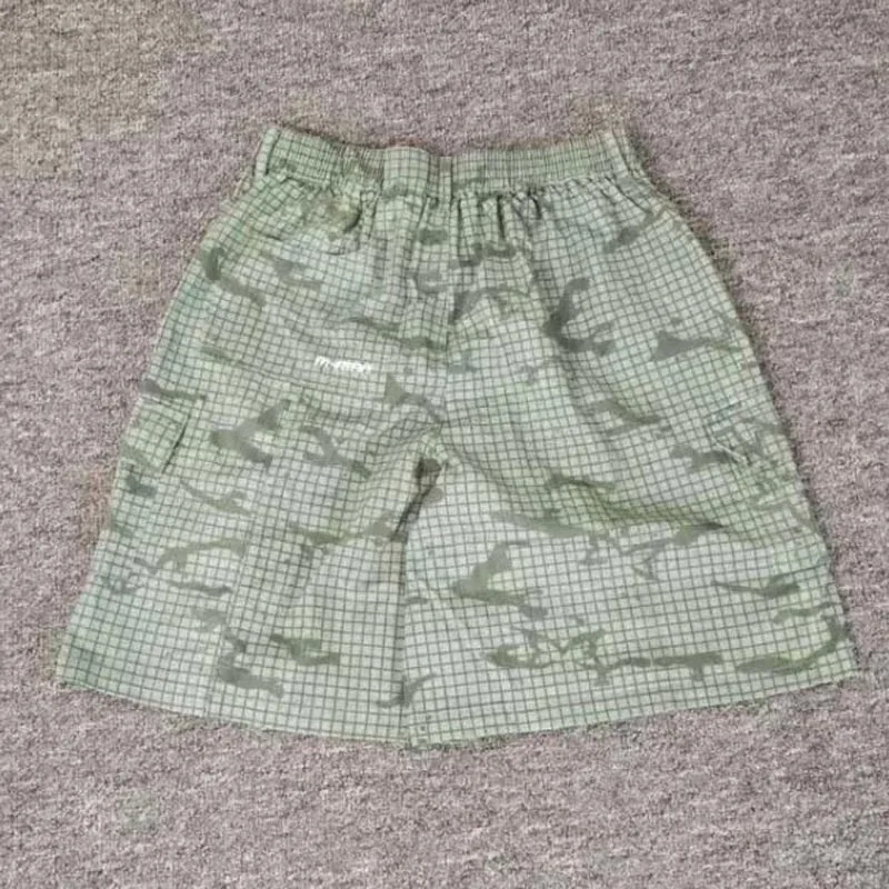 High Quality New Plaid Casual Mertra Short Sleeved Butterfly Printed Elastic Loose Pants