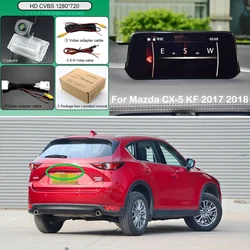 HD Dynamic Trajectory Reverse Camera For Mazda CX5 CX-5 CX 5 KF 2017 2018 Car Connect to the OEM Original Factory Unit C28 pin