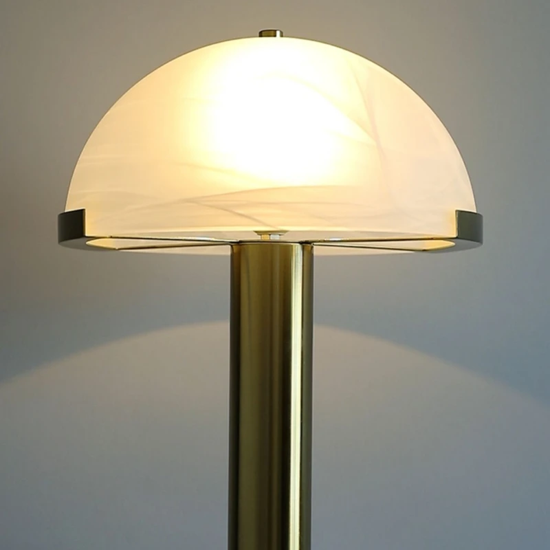 Postmoern Golden Imitation Marble Desk Lamp For Living Room Home Decor Nordic Brief E27 Led Bulb Table Lamp With Resin Lampshade