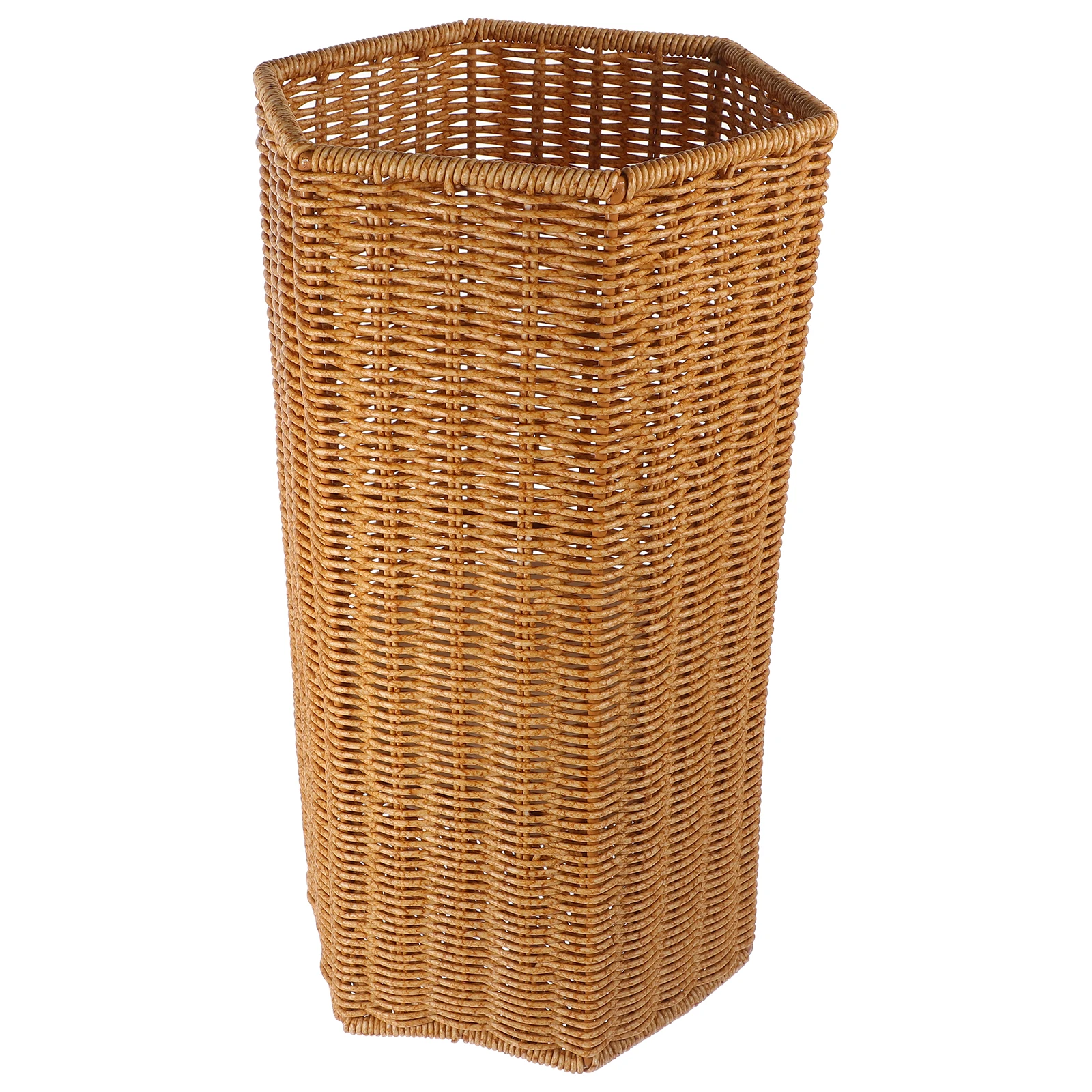 

Plastic Artificial Rattan Umbrella Stand for Indoor Use Large Capacity Umbrella Storage Holder Entryway Hallway Rainshade