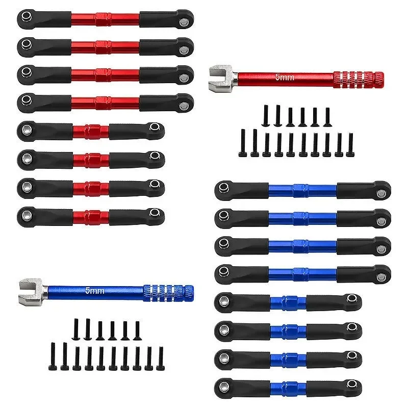 

Metal Front and Rear Toe Links with Hollow Balls 7018 7038 for TRXS 1/16 Slash RC Car Upgrade Parts Accessories