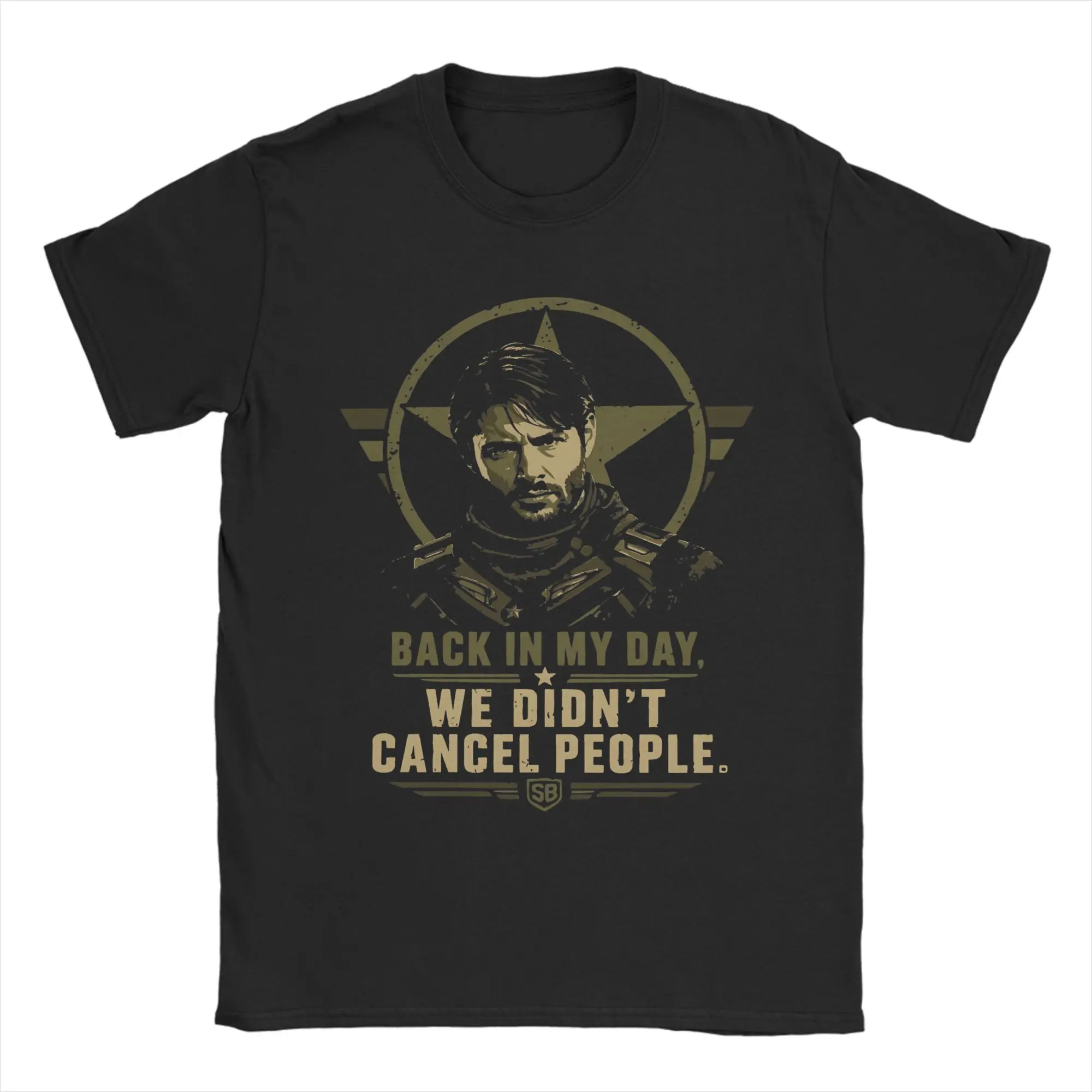 Soldier Boy T Shirts Men Pure Cotton Vintage T-Shirt Crewneck The Boys Tees Short Sleeve Clothing Printed