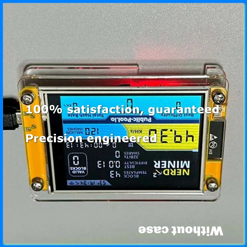 

NerdMiner 2 Miner 49KH/S BTC Lottery Solo Miner 2.8 Inch Display Bitcoin BTC Miner Solo Nerd Miner-ABAM