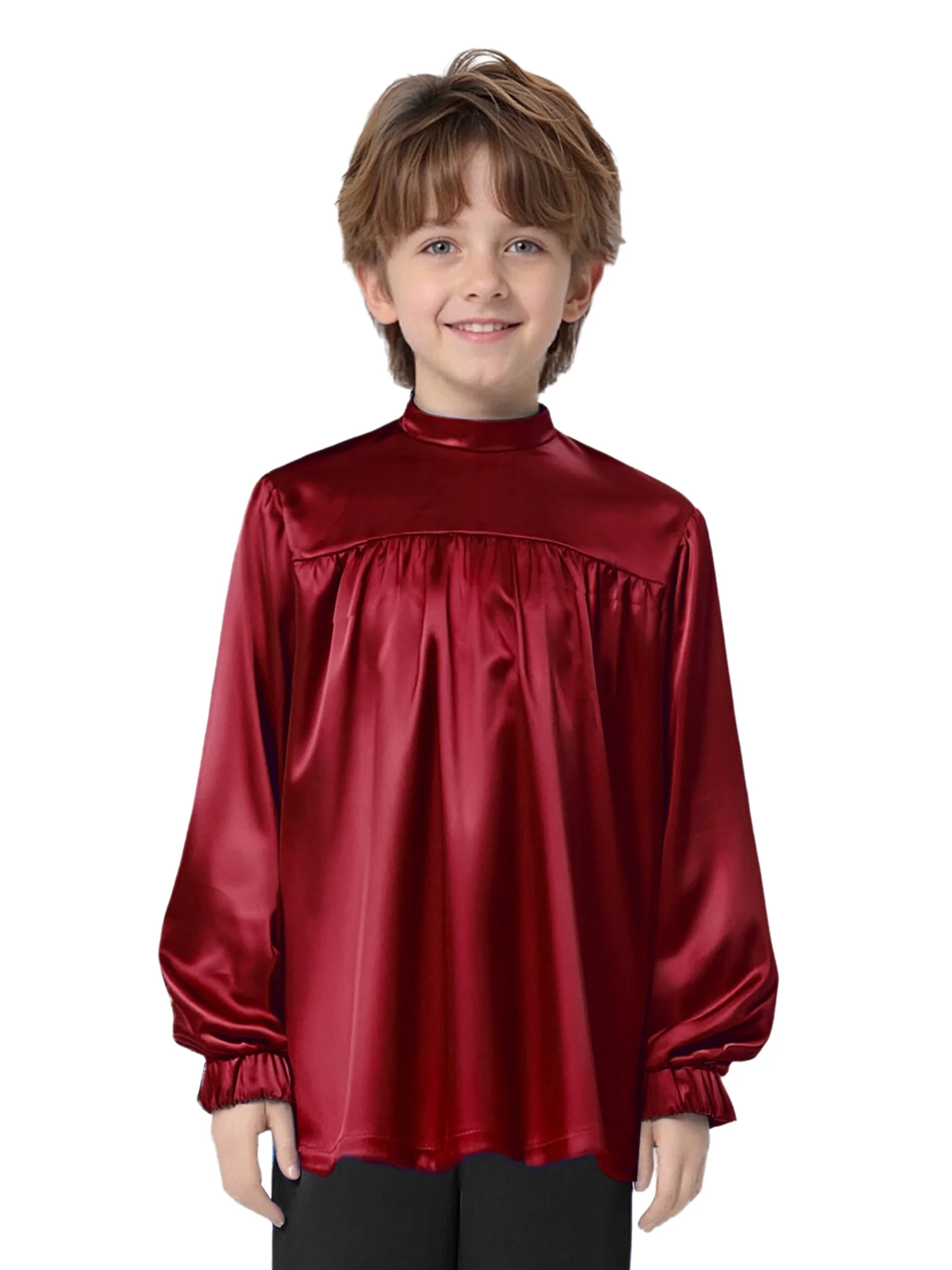 Dziecięce chłopięce dziewczęce stroje do chóru, kościoła, na uroczystości chwalnicze, z długim rękawem, na ukończenie szkoły, na ceremonie, szaty liturgiczne, odzież do tańca liturgicznego.