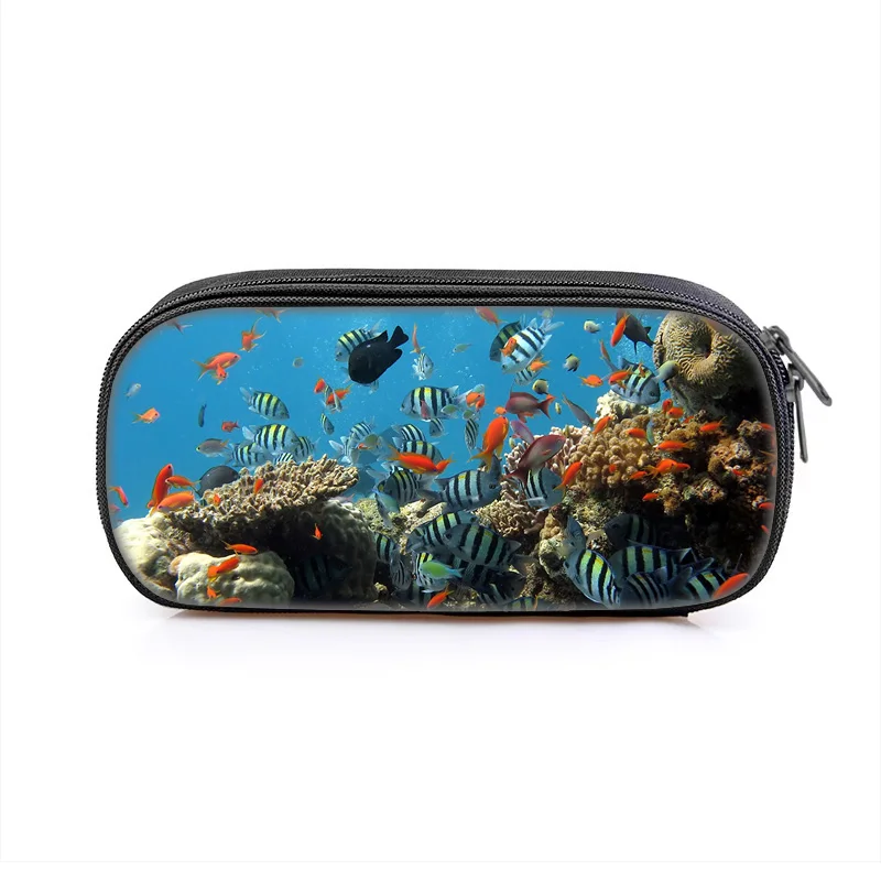 Underwater World pencil case versatile cartoon large capacity popular item, best gift for boys and girls on school birthdays