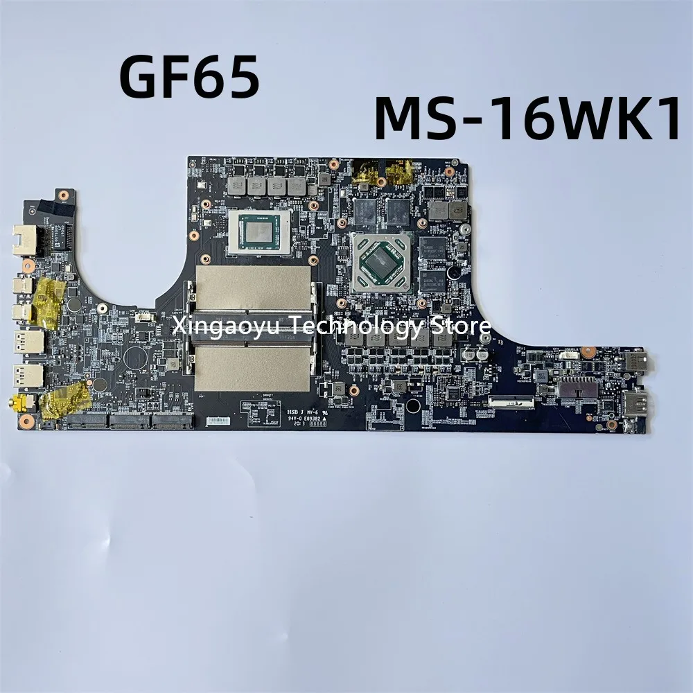 Original Para MSI GF65 Laptop Motherboard MS-16WK1 VER:1.0 AMD 100% Teste Ok