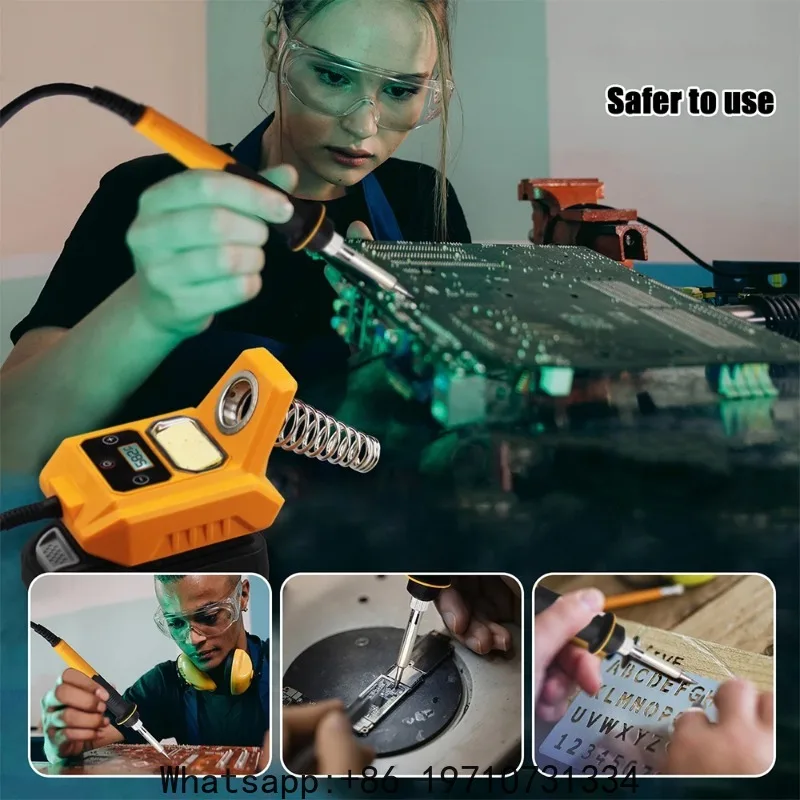 Electric Soldering Iron For Dewalt 18V 20V Battery(Not Included) Fast Heating Adjustable Temperature Cordless Soldering Station view 4