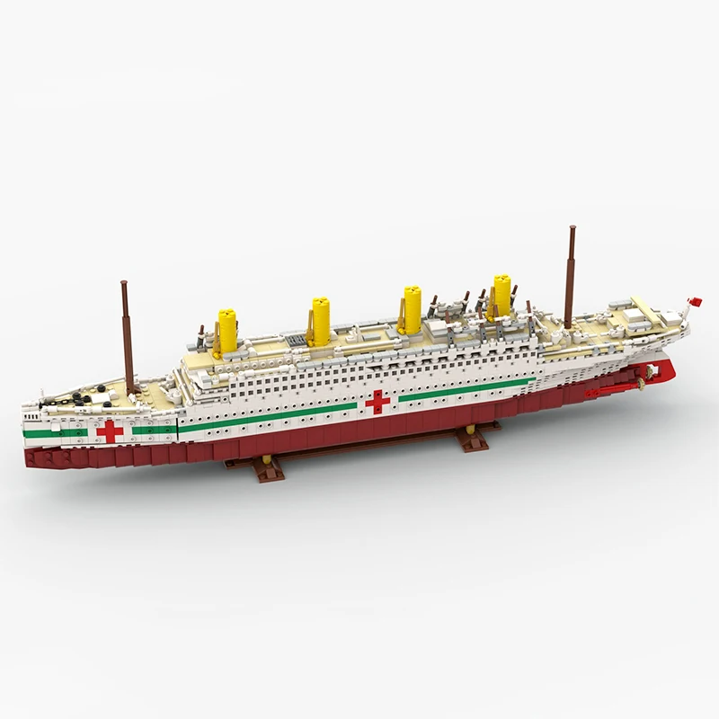 British Ocean Liner HMHS Britannic Royal Medical Ship MOC Building Blocks Passenger Cruise Kid\'s Bricks Toys Puzzle Xmas Gifts