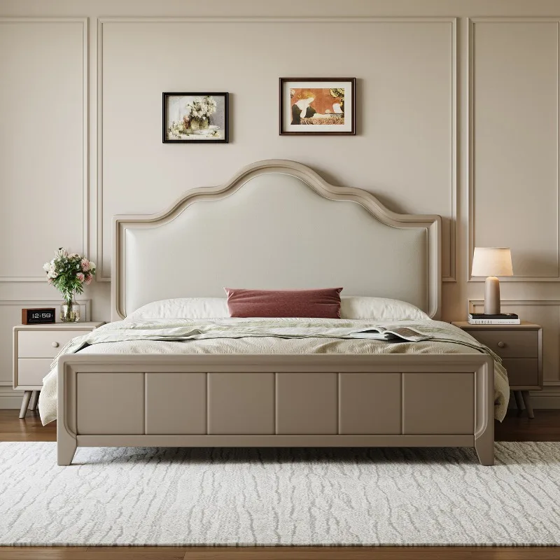 

Floor Girls Bed Bedroom Wooden Queen Baby Children Luxury Double Modern Sleeping Bed Mobile Letto Matrimoniale Hotel Furniture