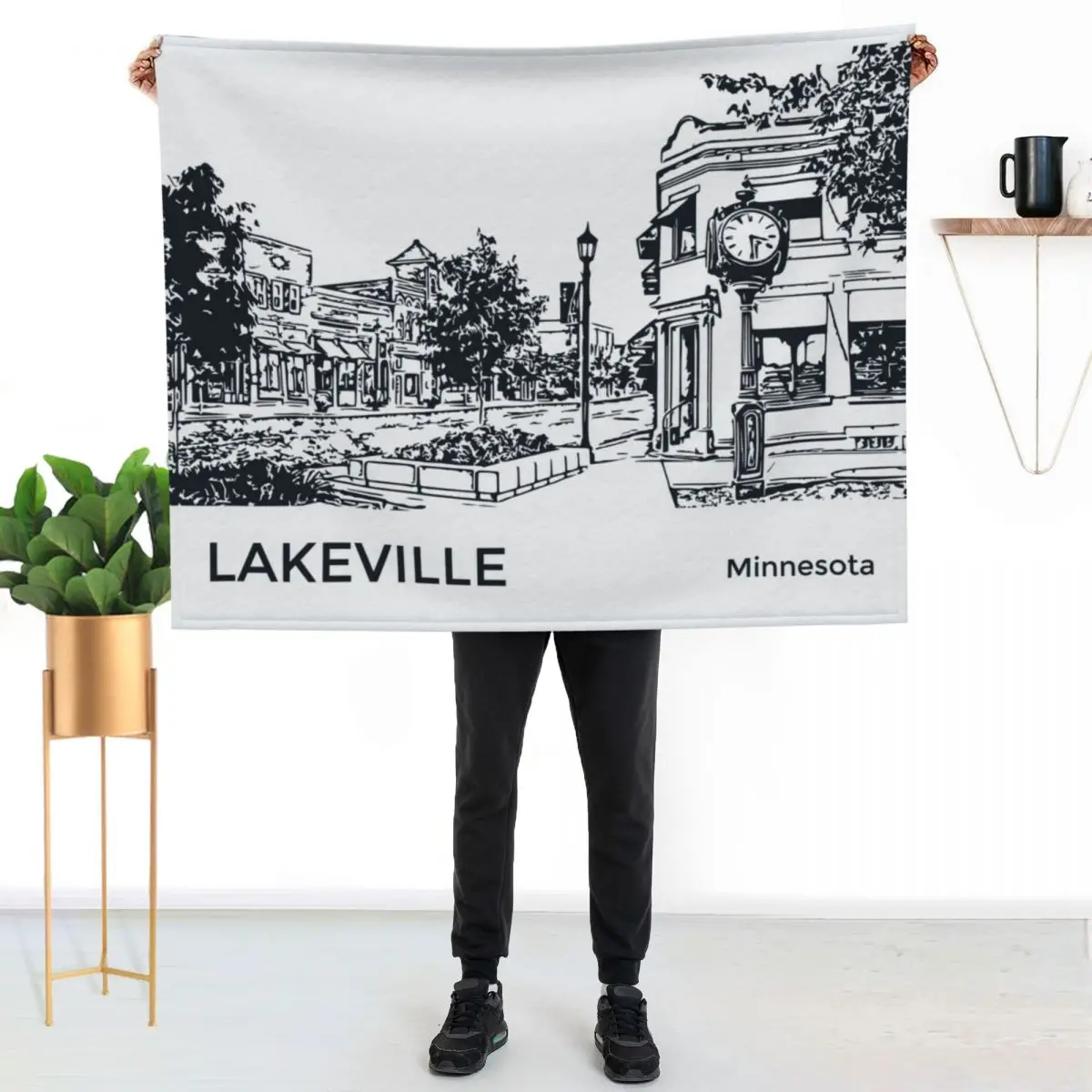 Lakeville Minnesota Throw Blanket Versatile Cozy Throw Blanket for All Occasions