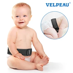 VELPEAU Baby Belly Hernia Belt with 3 Compression Pads, Umbilical Hernia Band Belly Button Abdominal Binder for Infant Newborn