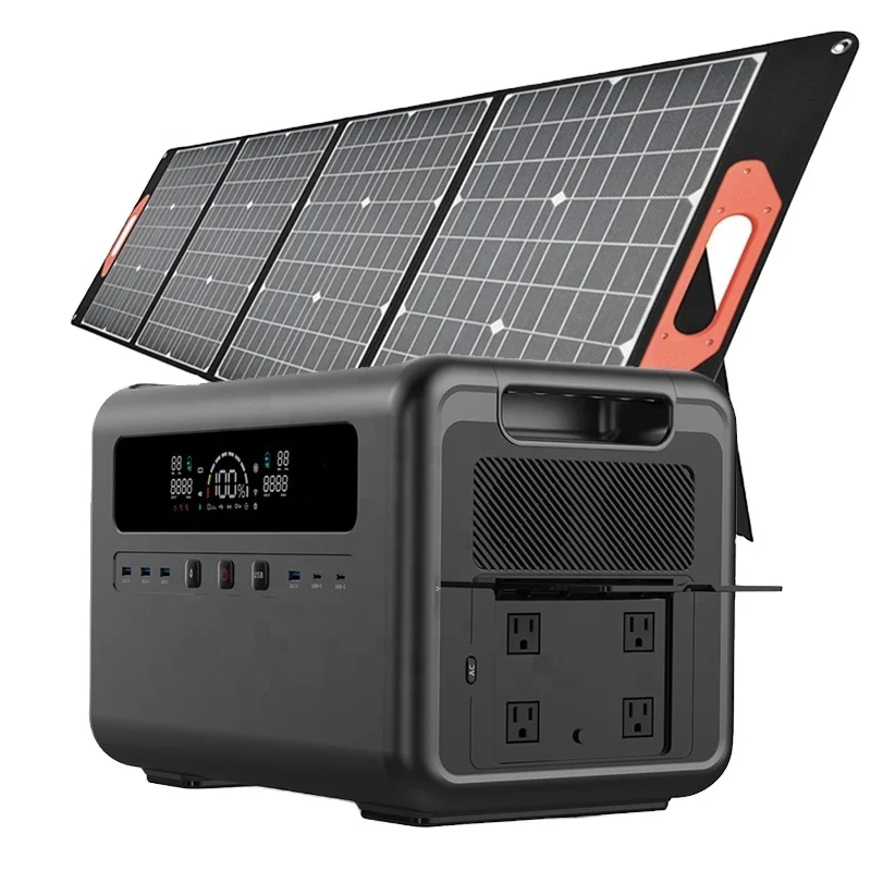 For 230 Volt European Union Plug 2400 W 3000 W Power Station LiFePO4 Solar Generator Portable Outdoor Emergency Power Station