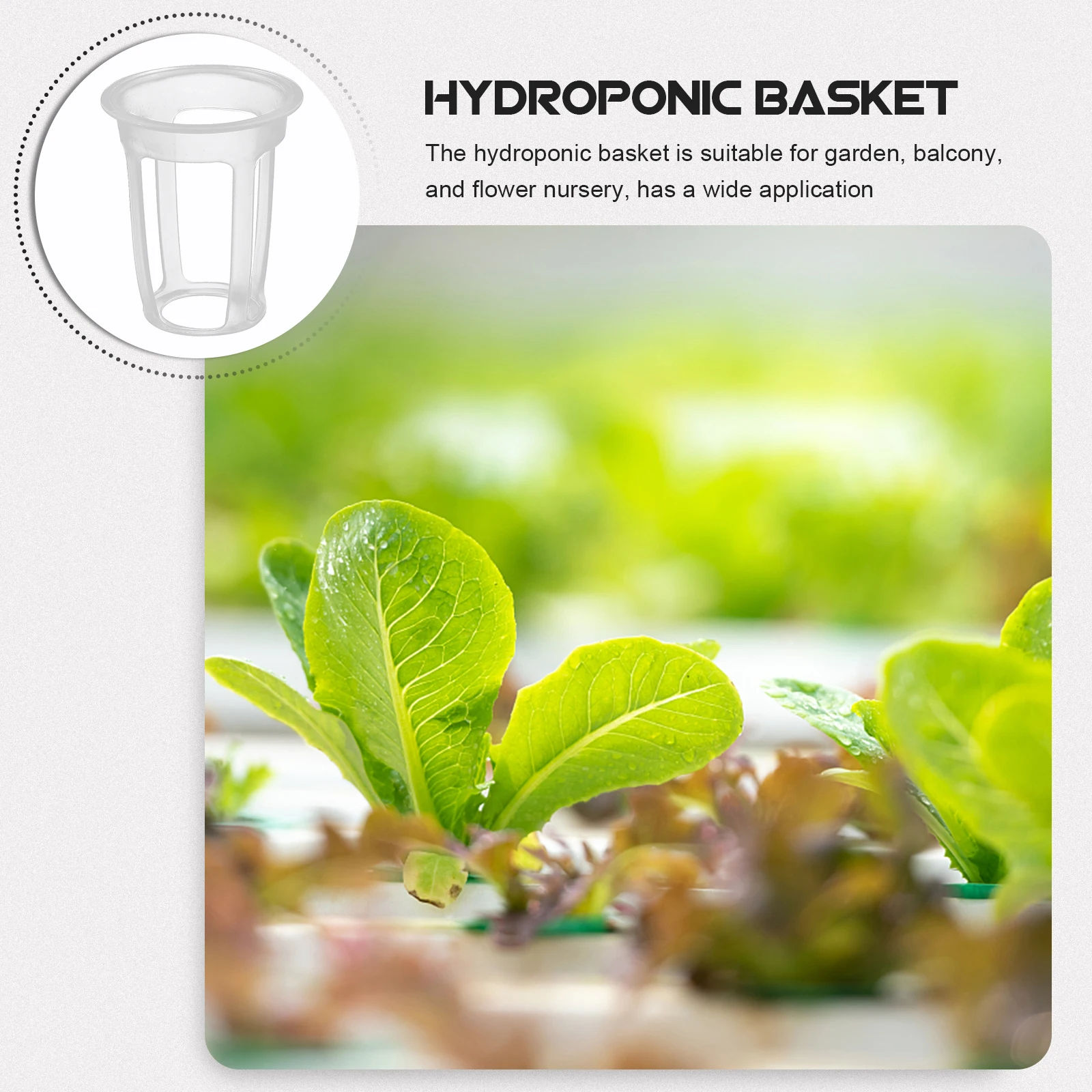 

100Pcs Slotted Plastic Net Pots Planting Baskets Hydroponic Starter Pots For Seedlings And Cultivation