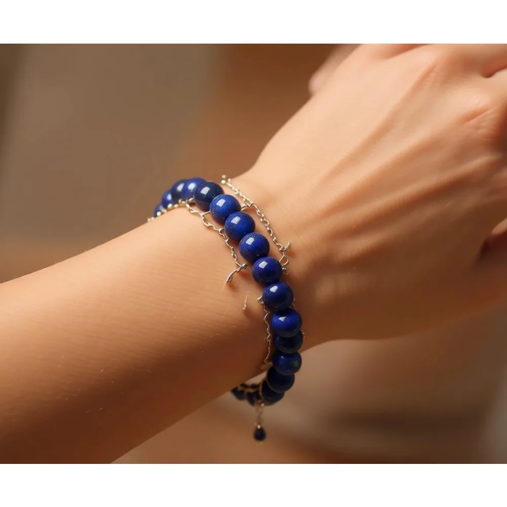 

Натуральные бусины из лазурита, 100 шт., 8 мм, синие, круглые, для изготовления ювелирных изделий своими руками