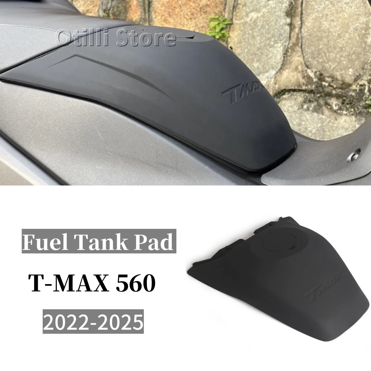 

TMAX560 мотоциклетная накладка на топливный бак, резиновая наклейка на масляный бак, защитная крышка для YAMAHA T-MAX 560 T-MAX TMAX 560 2022-2025