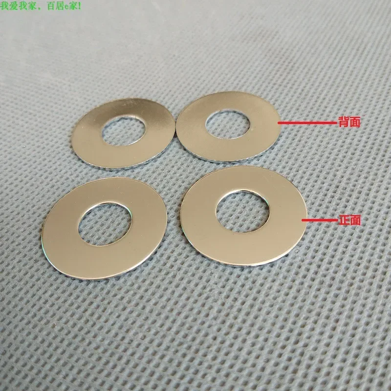 2pcs Diameter 20/25/30mm Gold/chrome Round Sheet Iron Disk Metal Disc with 10mm Holes DIY Light Accessories for Floor /Desk Lamp