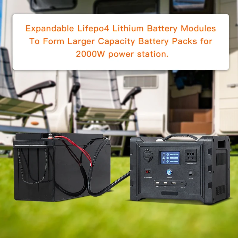 LiFePO4 Power Station 600w 512Wh Solar Energy Portable Waterproof Power Supply for Camping Emergency Home Application