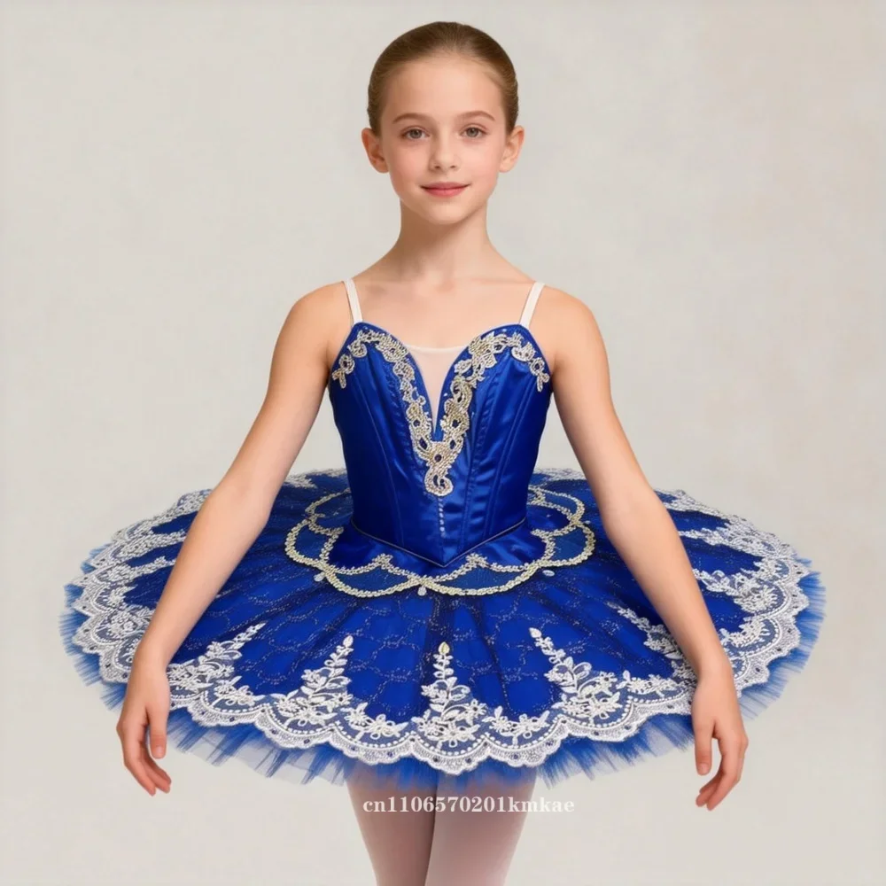 

Балетное платье-туту из тюля для девочек, подростков, многослойная танцевальная юбка, костюм для выступлений на сцене, танцевальная одежда