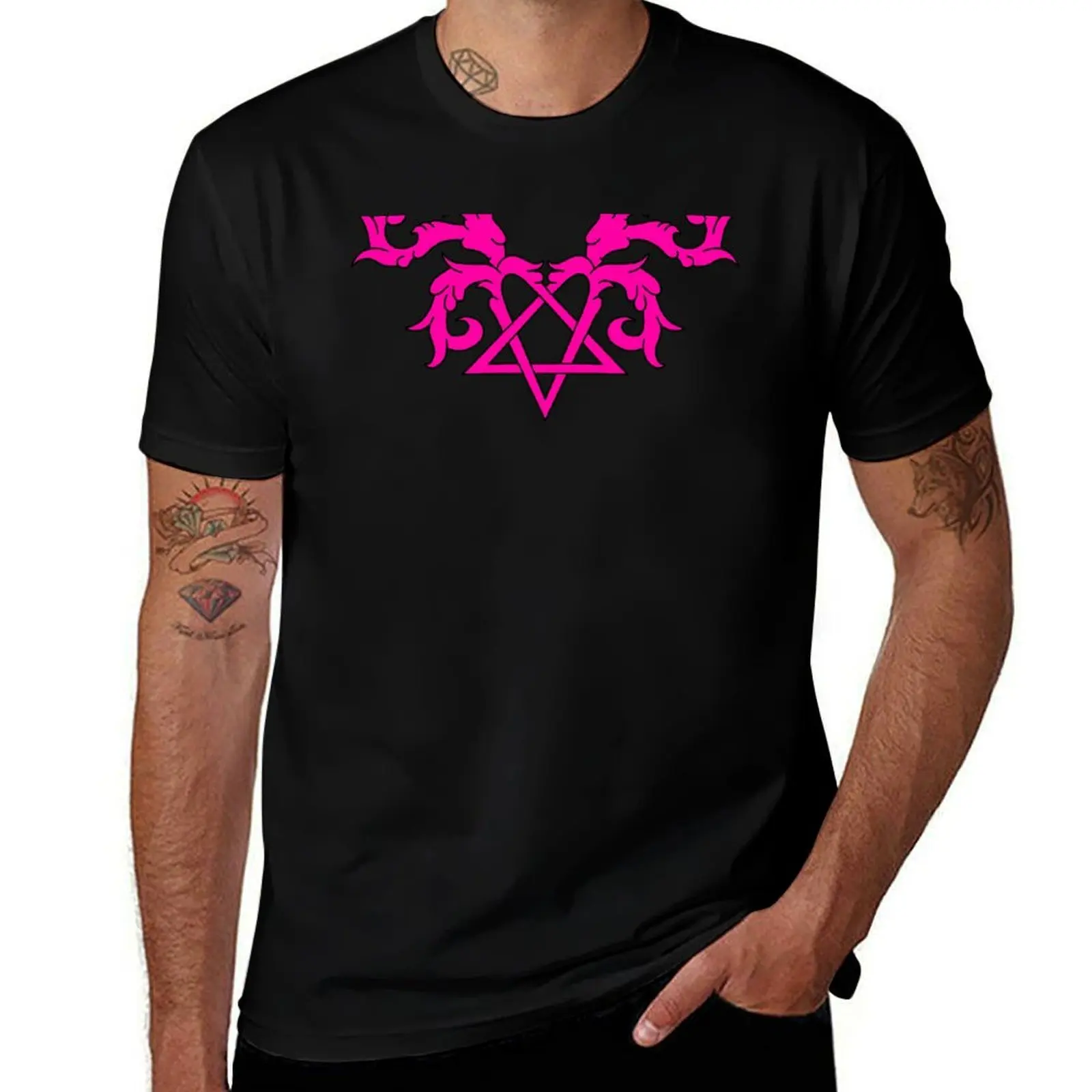 

Ville Valo Heartagram Tattoo T-Shirt printed t shirts for man man t shirts graphic T-Shirt